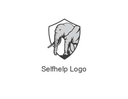 elephant in shield