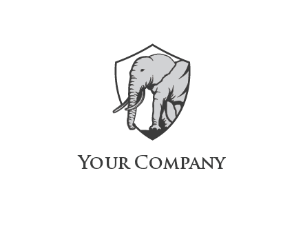 elephant in shield