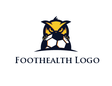 owl holding football from behind