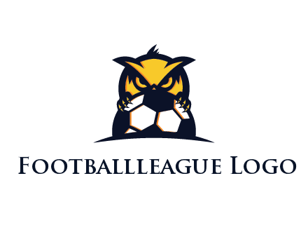 owl holding football from behind