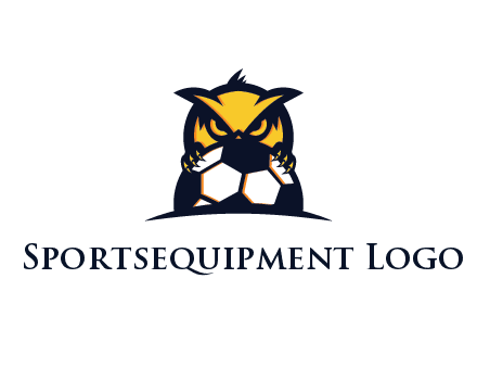 owl holding football from behind