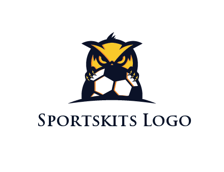 owl holding football from behind