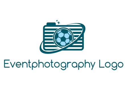 camera with football as lens