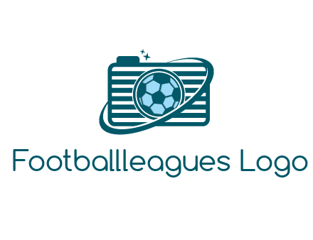 camera with football as lens