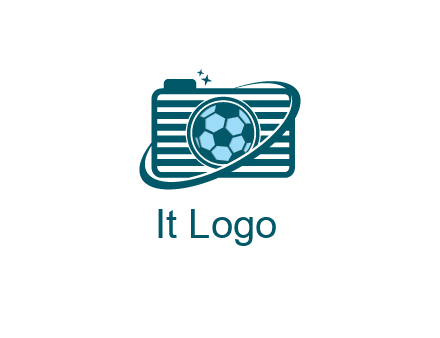 camera with football as lens