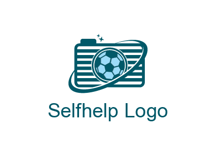camera with football as lens