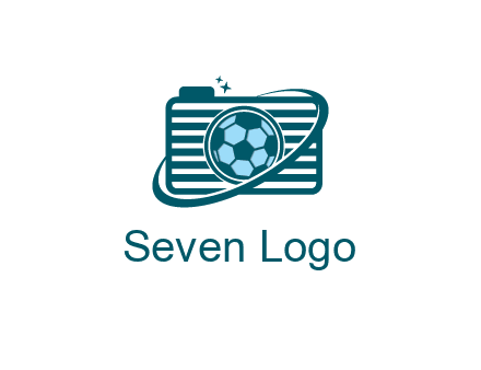 camera with football as lens