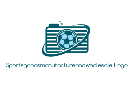 camera with football as lens