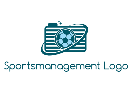 camera with football as lens