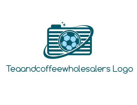 camera with football as lens