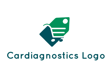 negative spacing shopping cart in tag