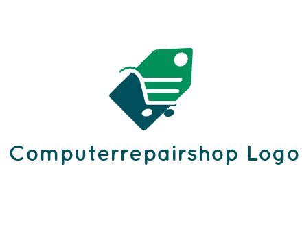 negative spacing shopping cart in tag