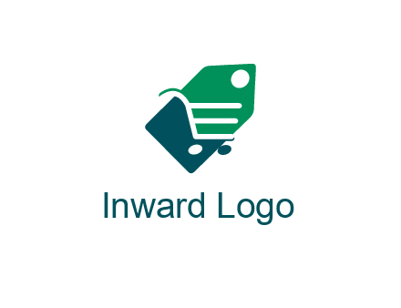 negative spacing shopping cart in tag
