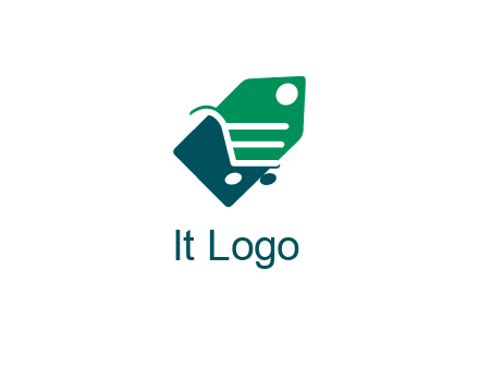 negative spacing shopping cart in tag