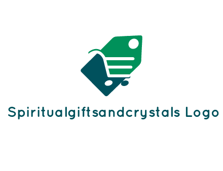 negative spacing shopping cart in tag
