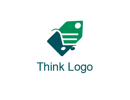 negative spacing shopping cart in tag