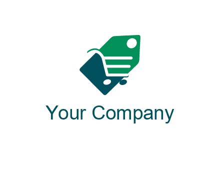 negative spacing shopping cart in tag