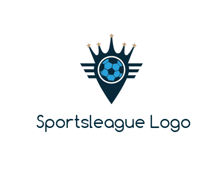 football crown with lines