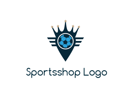 football crown with lines