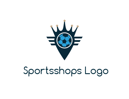 football crown with lines