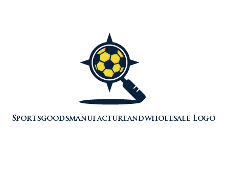 football in magnifying glass with arrows