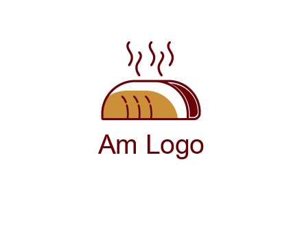 line art taco with steam