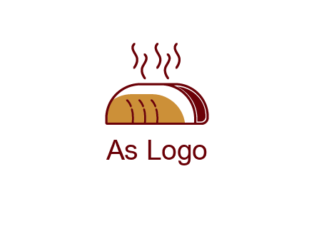 line art taco with steam