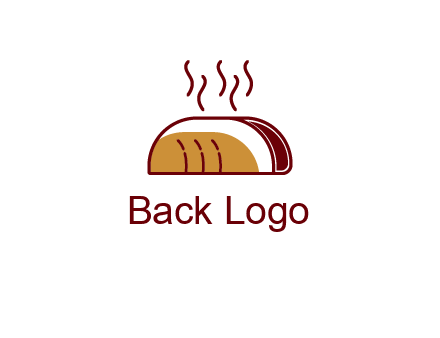 line art taco with steam