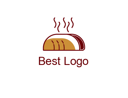 line art taco with steam