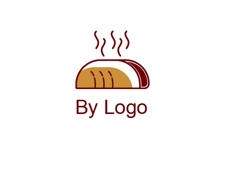 line art taco with steam