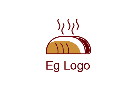 line art taco with steam