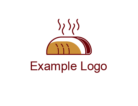 line art taco with steam