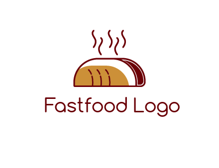 line art taco with steam