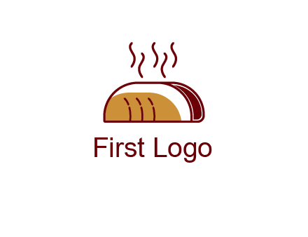 line art taco with steam