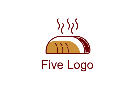 line art taco with steam