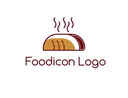 line art taco with steam