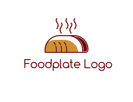 line art taco with steam