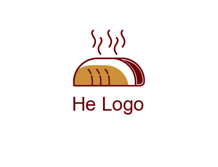 line art taco with steam