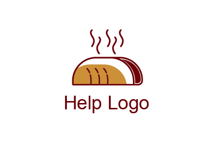 line art taco with steam
