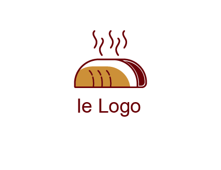 line art taco with steam