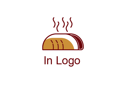 line art taco with steam