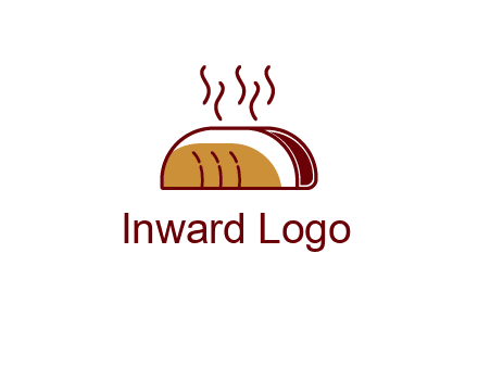 line art taco with steam