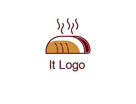 line art taco with steam