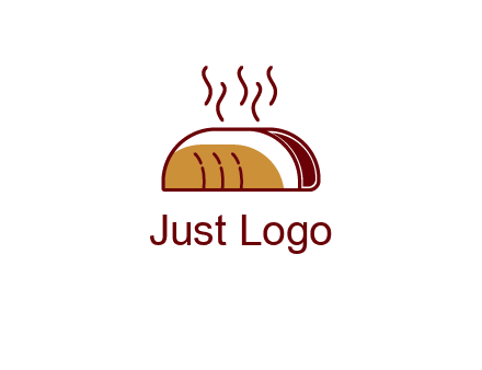 line art taco with steam