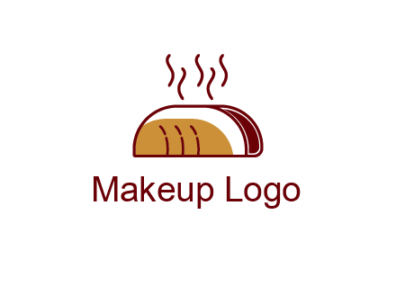 line art taco with steam