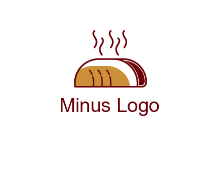 line art taco with steam
