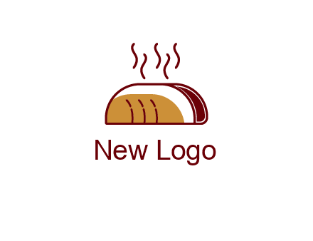 line art taco with steam