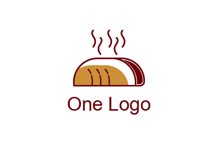 line art taco with steam