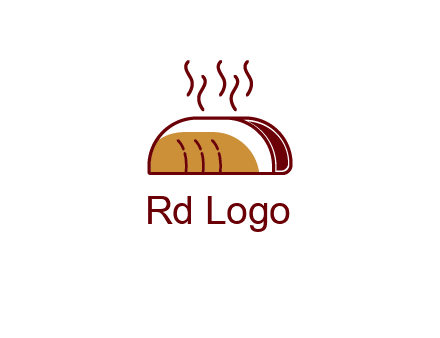 line art taco with steam