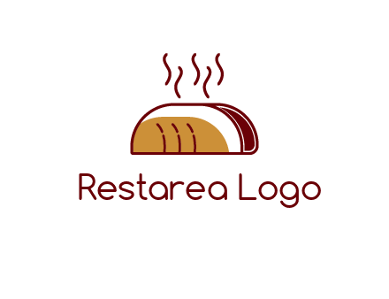 line art taco with steam